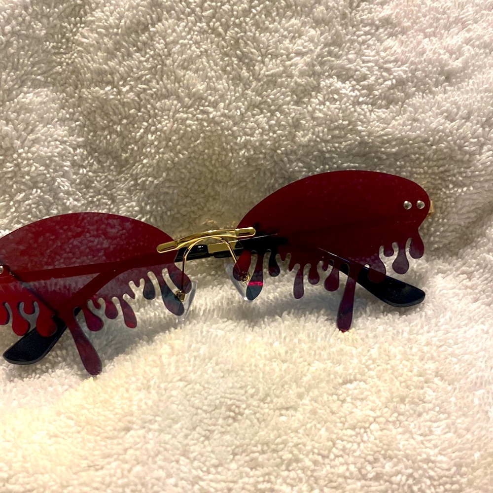 Red Drip Sunglasses